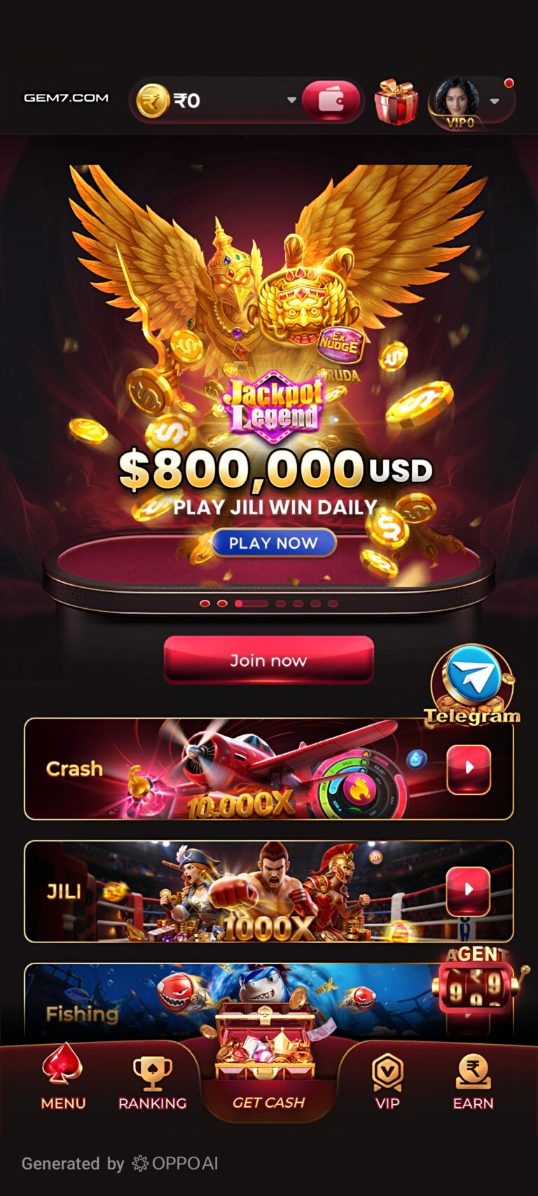 Gem7 Game online gaming platform with easy user interface
